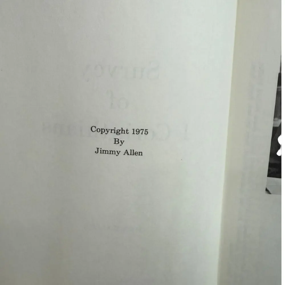 Survey of the First Corinthians Jimmy Allen 1975 Hardcover Bible Study